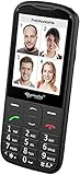 simvalley MOBILE Seniorentelefon: Komfort-Handy mit Garantruf Premium, Bluetooth & XXL Farb-Display (Tastenhandy)