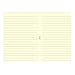 Filofax Pocket Ruled Cotton Cream (B213053)