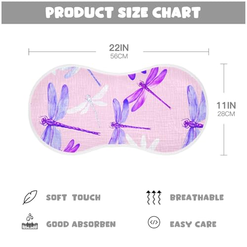 Whitedragonflies Pink Burp Cloths for Babies Burp Rag Cotton Spit Up Rag for Babies Girls Infants4