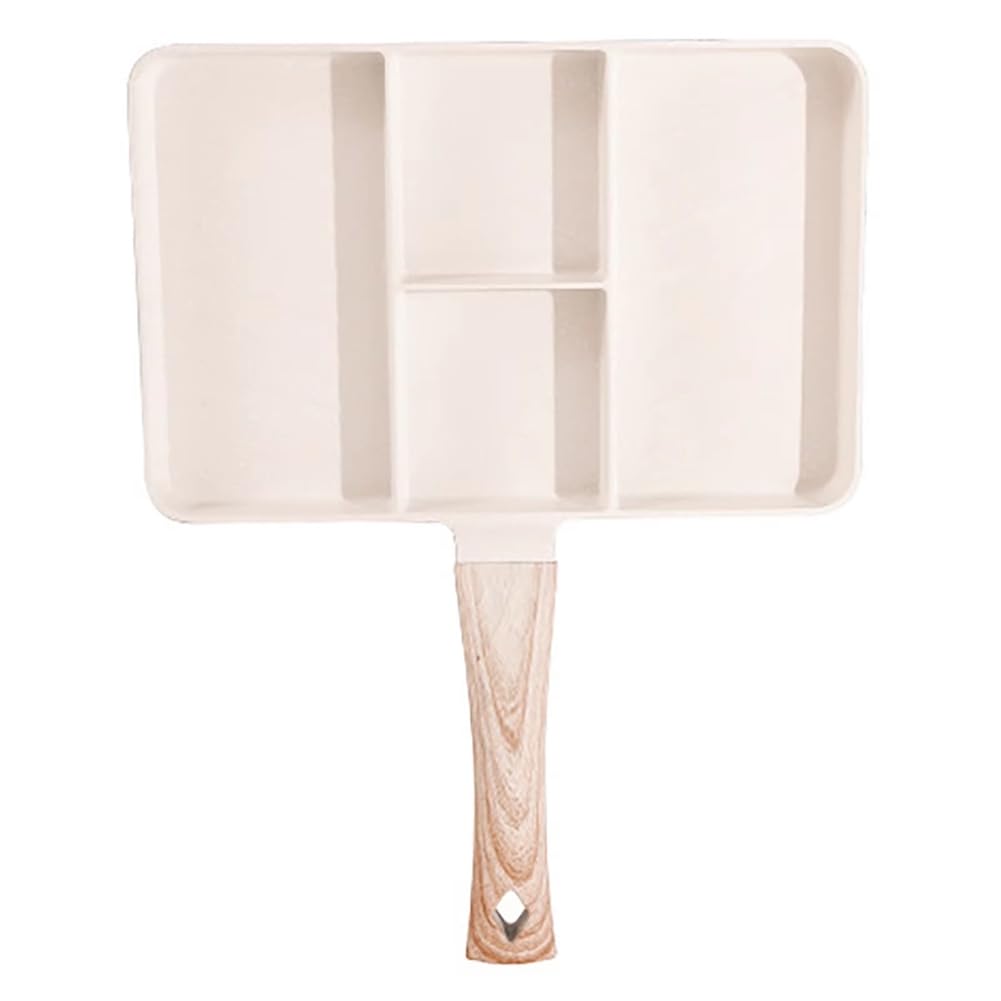 CTRLZS Non-Stick 4-Hole Frying Pan for Steak, Eggs,Suitable for Gas and Induction Cookers, Ideal for Breakfast and Meats