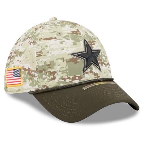 New Era Men's Camo Dallas Cowboys 2025 Salute to Service 39THIRTY Flex Hat