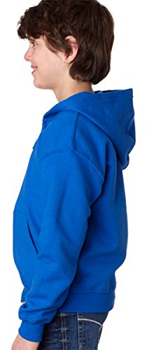 Gildan Boys Heavy Blend Full-Zip Hooded Sweatshirt(G186B)-Sport Grey-L2