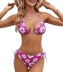 Genfien – Genfien Damen Bikini Set V Ausschnitt Triangel Bikini Sexy L