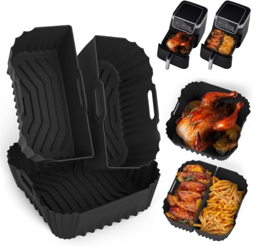 Silikonform Heißluftfritteuse, Airfryer Zubehör für Ninja AF180EU, 3 Stück