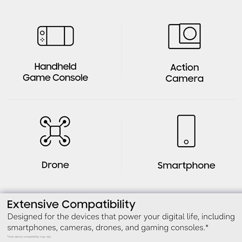 Image of Samsung microSDXC T9 512GB Memory Card, Transfer Speeds Up to 200MB /s
