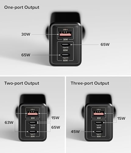 Ringke Store Ringke 3-Port 65W GaN Fast Charger for iPhone 12-17, - Image 7