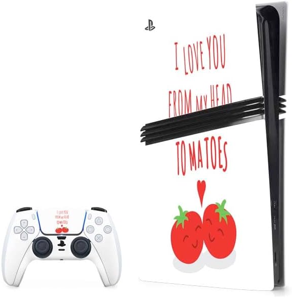 Skinit Decal Gaming Skin Compatible with PS5 Pro Bundle - Blue and Pink Hearts Design