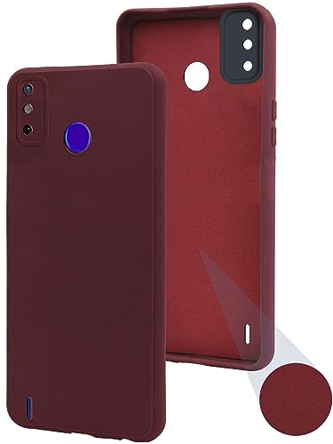Image of Jkobi Basic Case for Tecno Spark 2020 | Go 2021 (Silicone Smooth Maroon)