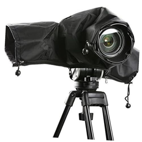 Cubierta lluvia para cámara DSLR flash protector de poliéster impermeable accesorio trípode 2