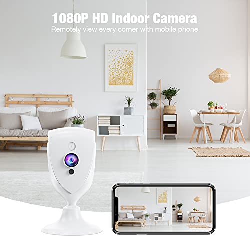 Ebitcam Pet Camera,1080P Mini Baby Monitor with Camera and Audio,Night Vision, 2-Way Audio,Motion Alarm for Home… - Image 2