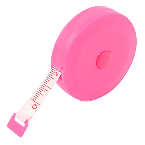Cinta métrica retractil uxcell 150 cm con estuche redondo miniatura 1