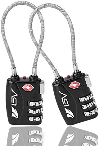 TSA Approved Luggage Travel Lock, Set-Your-Own Combination Lock for School Gym Locker,Luggage Suitcase Baggage Locks,Filing Cabinets,Toolbox,Case