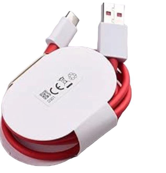 Image of 100 Watt Fast Charge USB-A to Type-C Cable Compatible with One Plus - 11, 11R, 10 Pro, 10R, 10T, 9RT, 9R, 8R, 8T, 6 /6T, 7 /7T, CE2 Lite 5G, CE 3 5G, and CE 3 Lite 1m High-Speed Charging Cable