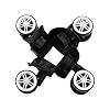 4 Pieces Replacement Luggage Suitcase Wheels Repair Parts Swivel Wheel Black Casters for Travel Box Trolley Suitcase Accessory