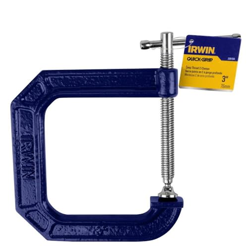 Image of Irwin Quick-Grip 100 Series Deep Throat C-Clamp, 3 In By 4 1 /2 In