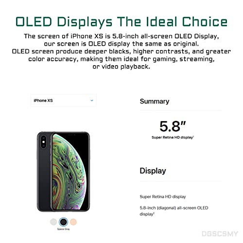 [Oled] For Iphone Xs Screen Replacement 5.8" With Front Speaker Proximity Sensor Oled For 3D Touch Display Digitizer Full Assembly Fix Tool Repair Kit Magnetic Screws A1920 A2097 A2098 A2099 A2100 #TOP3