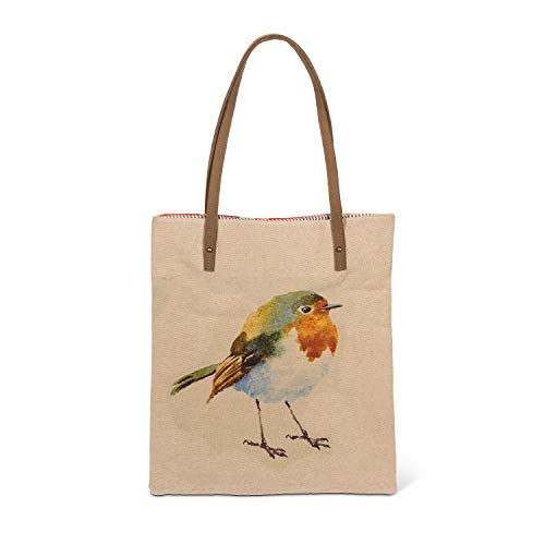 Sac à livres Lin Abbott Collection Bird en toile naturelle haut de gamme