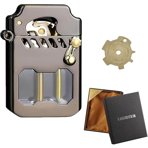 Encendedor de queroseno resistente al viento de metal reutilizable estilo trinchera 2