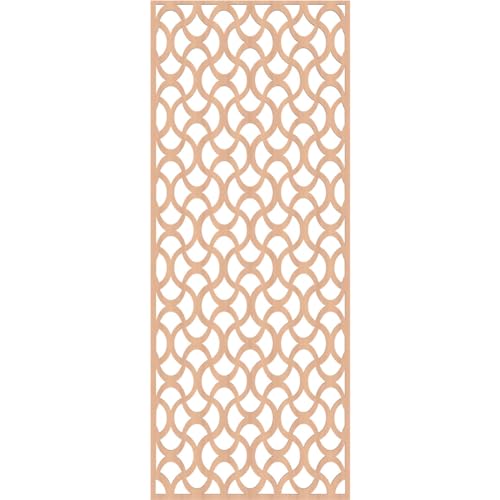 Image of Resort Decorative Pierced Fretwork Wood Wall Panels, 37 3 /8 inchW x 94 3 /8 inchH x 3 /8 inchT, Alder