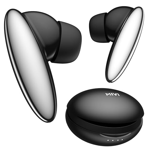 Mivi DuoPods Vibe | Dual Connectivity Ear Buds Wireless | Clear HD Calls | 5.3 Bluetooth Earphone Wireless | 13mm Drivers | 60 Hours Playtime | Made i