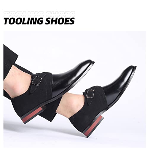 Men's Oxford Classic Dress Shoes Casual Business Formal Work Shoes Patchwork No-Slip Wedding Walking Shoes4