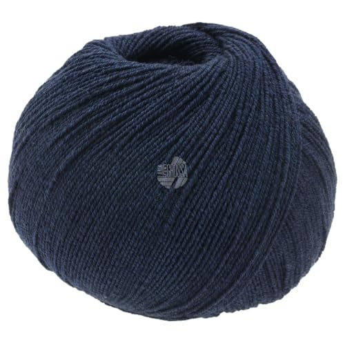 LANA GROSSA Meilenweit Cotton Bamboo | 4-fädiger Bambus Klassiker, waschmaschinenfest | Handstrickgarn aus 40% Baumwolle, 25% Schurwolle, Viskose | 100g Wolle zum Stricken & Häkeln | 420m Garn FB8