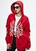Hesaco Spider Graphic Hoodies Y2k Zip Up Hoodie Men Women Oversized Sweatshirts Y2k Jacket Streetwear Vintage Tops (Red 2,Large,Large)