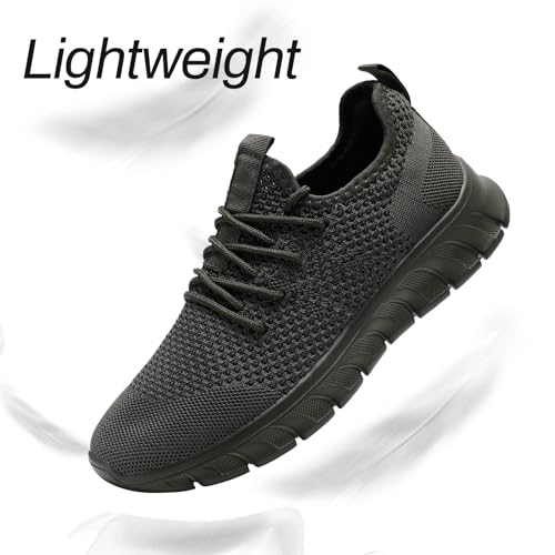 Image of Men Running Tennis Shoes Gym Fashion Sneakers Walking Workout Shoes Athletic Slip on Breathable Mesh Comfortable Lightweight Casual Sport Shoe