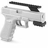 360 Tactical Pistol Top & Bottom Picatinny Rails for Handguns CNC Machined Aluminum No-Gunsmithing Need Use for Lights, Lasers, Scopes & Accessories