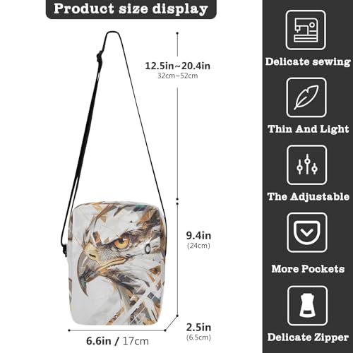 Abstract Big Bird Geometric small messenger bag for women Crossbody Bags For Women women's crossbody handbags Adjustable Strap for Casual work3