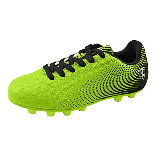 Vizari Unisex-Kid's Stealth FG Soccer Shoe (Green/Black, Numeric_8_Point_5)