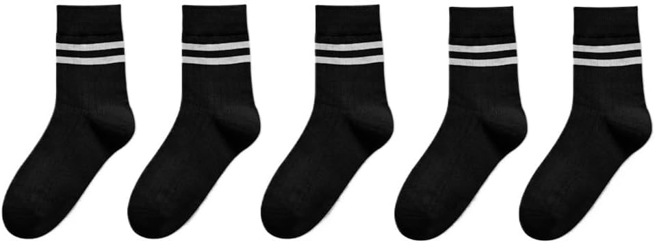HBJWOV Socks, Men's Medium Length Socks, Sweat Absorbing Sports Socks, Student Socks