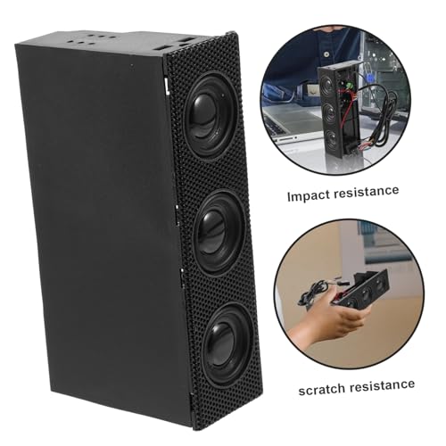 Altavoz estéreo para PC OSALADI negro con conexión multidispositivo y componentes ABS 6