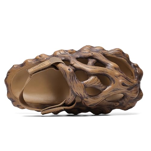 Men Women Bionic Tree Root Slippers Sandals Dual Use Hiking/wading/beach/indoor/outdoor multi-functional summer breathable non-slip casual sandals with arch support design3