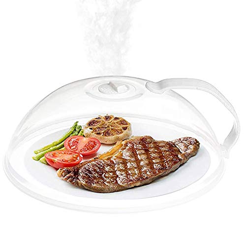 Microwave Splatter Cover Abnaok Microwave Cover for Foods BPA Free Microwave Plate Cover Guard Lid with Adjustable Steam Vents Keeps Microwave Oven Clean Dishwasher Safe