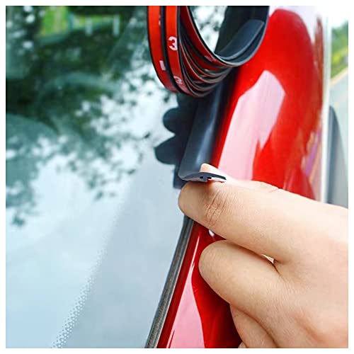 Image of Cuttable T-Car Sunroof Cover Seal Rubber Trim,Dust Proof&Weather Stripping for Windshield,Tailgate Adhesive Rubber Seal Strip (19mmx23Ft)