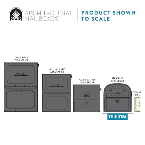 Architectural Mailboxes 6300B-10 Oasis 360 Locking Parcel Mailbox thumb #4