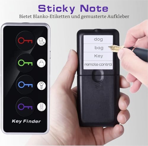 Reyke Schlüsselfinder Key Finder,Remote Finder Drahtloser RF-Gegenstandsfinder mit LED-Taschenlampe für Schlüssel, Brieftasche… – Ansicht 4