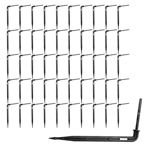 THXFUNAREA 50 goteros de Sistema de riego, emisores de Goteo, goteros de riego de Flujo de Agua para lechos de Flores, Jardines y césped