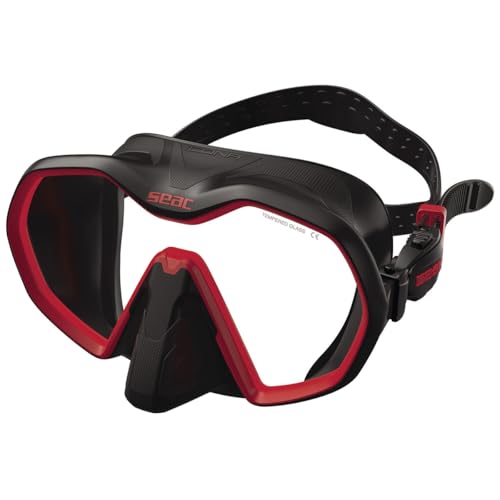 Seac Icona Diving Mask - Black/Red