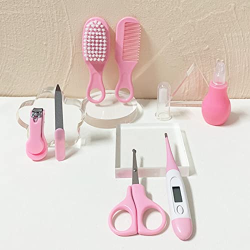 Conjunto de Higiene Infantil, Cortador de Unhas para bebê, Escova de Cabelo, Termômetro, Kit de Cuid