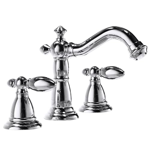 Robinet rétro à trois trous pour lavabo : créez une ambiance de spa antique à la maison