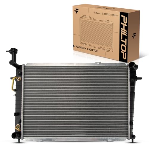 Image of PHILTOP Car Radiators Compatible with 2005 Sportag 2.7L 2006 Sportag 2.7L AWD /FWD 2007-2010 Sportag 2.7L FWD 2005 Tucson 2.7L(w /DCC Code) CU2785