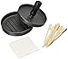 Large Hamburger Patty Maker and Grill Press, Luxury Package, Non Stick Meat Patty Mold for Stuffed Burgers, Plus Ebook Cookbook with 15 Hamburger Recipes