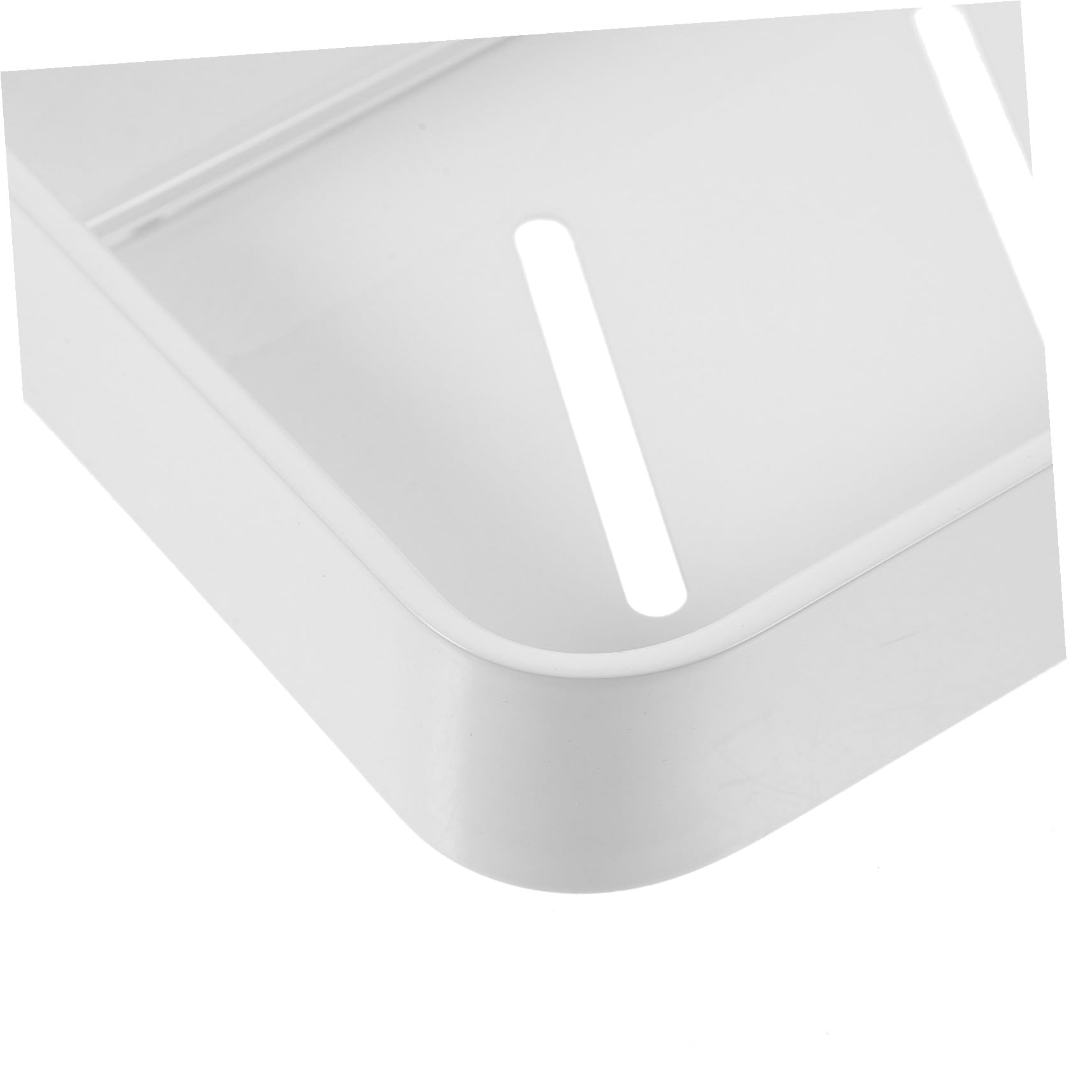 Estante de Baño de Pared Adhesivo Blanco 30cm, Aluminio Espacial