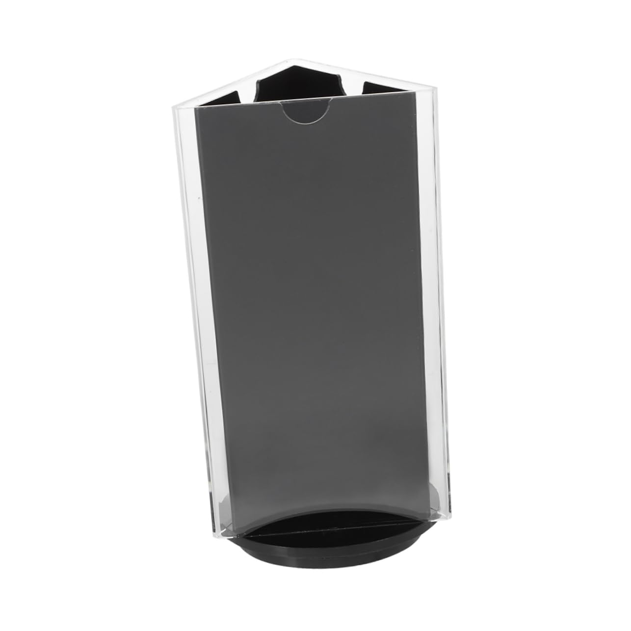 Tofficu 2 Stück Preisschild Für Den Esstisch Anzeige Halter Steht Ausstellungsstand Tisch Menüständer Menüpapierständer Menü Display Ständer Plakatständer Zum Ausstellen Black Acryl