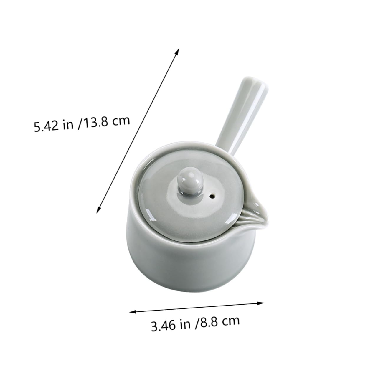 IMIKEYA Tetera Pequeña de Cerámica Estilo Japonés, Diseño Ergonómico y Elegante para Uso en Oficina o Cocina