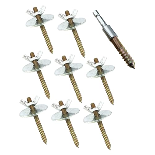 HOLIDYOYO Birdcage Hardware 9pcs Metal Bird Cage Perch Screws DIY Bird Cage Fixing Screws for Small Animals