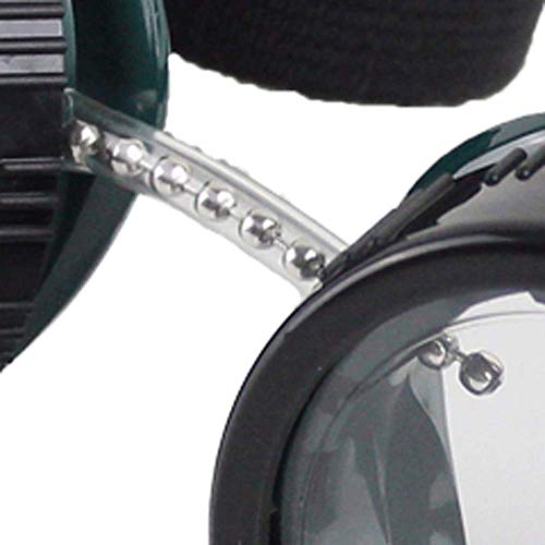 Sellstrom Eye Cup Protective Safety Goggle, 50 Mm Clear Lens, Green Goggle Body, Black Adjustable Strap, S85110 #TOP3