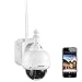 Produktbild Dericam WLAN IP Kamera, Überwachungskamera Außenbereich, PTZ Kamera, 4-Fach optischer Zoom, Autofokus, mit 32GB Speicherkarte (vorinstalliert), S2X-32G, Farbe weiß